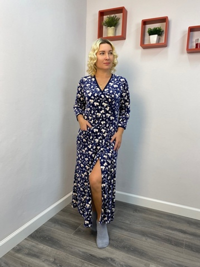 Халат женский "Василиса В.С" запах (Кокетка)