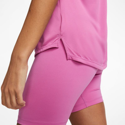 Женский топ теннисный Nike Dri-Fit One Elastika Standard Fit Tank - cosmic fuchsia/white