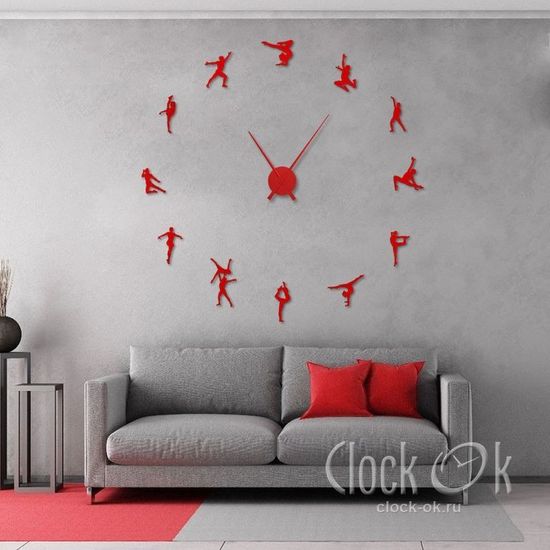Настенные 3D часы Художественная гимнастика