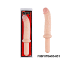 Реалистичный фаллоимитатор Rogue с ручкой - 35 см. (Цвет: телесный)