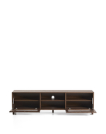 Тумба под ТВ Beyla из ясеня с отделкой под орех