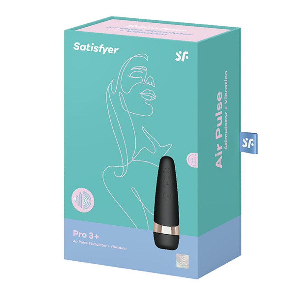 Вибро-вакуумно-волновой стимулятор 13,5см Satisfyer Pro 3+
