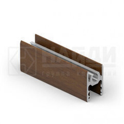 Рамка верхняя двери (500мм) Орех ПВХ