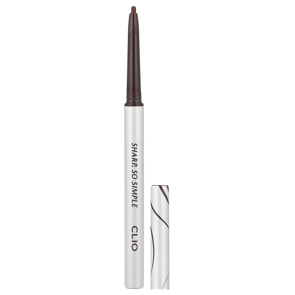 Clio, Sharp, водостойкая подводка для карандашей So Simple, 04 темно-коричневый, 0,14 г (0,004 унции)