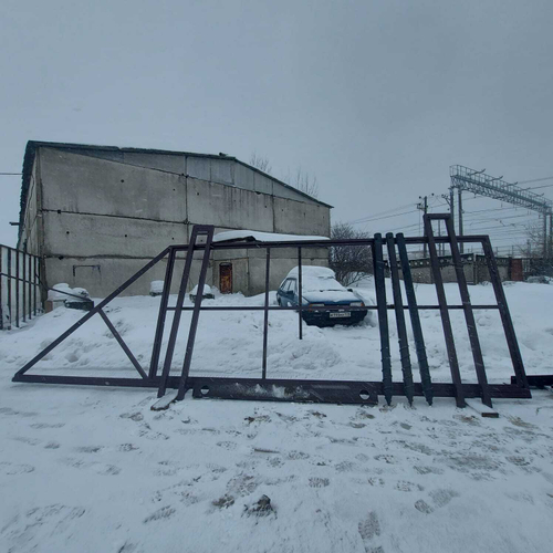 Комплект ворот для самостоятельной установки проем 5 метров из Т образного профиля.