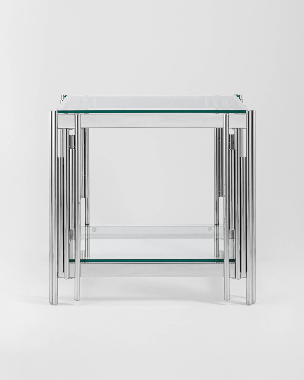 Журнальный столик 55*55 ГЭТСБИ серебро