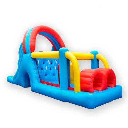 Надувные батуты для дома со скалодромом
