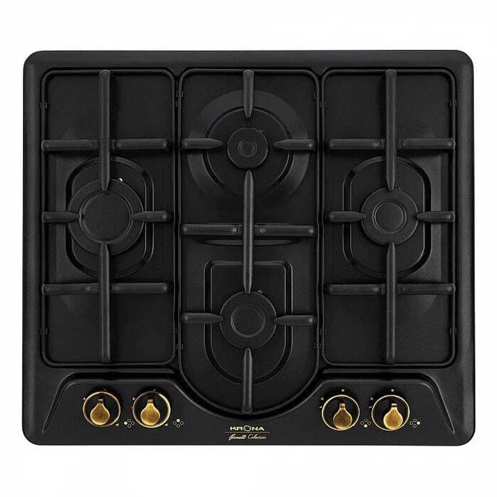 Поверхность варочная KRONA  PARTITA 60 AN газовая (эмаль, черная)