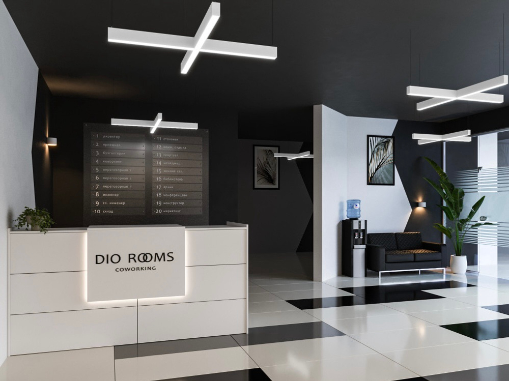 Светильник LED Х-образный LP85-PLUS-1560 82Вт 4000К белый 1560х1560х40мм DIOLUM