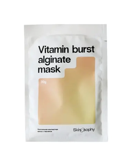Skinosophy Vitamin burst alginate mask Питательная альгинатная маска с персиком 30g