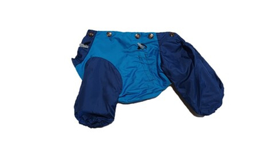 Комбинезон,  утепленный байкой 24 девочка (обхват груди 45 - 52) синий - темно синий