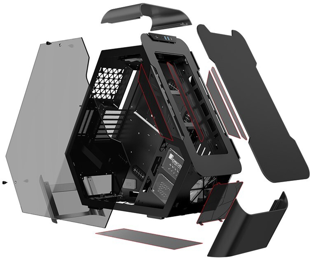 Корпус ATX JONSBO TR03-G Black