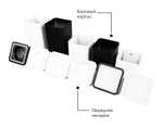 N7716 SBK черный песок 70*70mm H26mm Out2mm MR16
