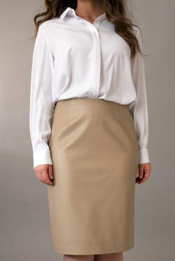 Юбка женская 1328ЛПБ, бежевый #196Беж011328ЛПБ