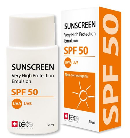Солнцезащитный флюид SPF50 / TETe SUNSCREEN SPF50, 50 ml