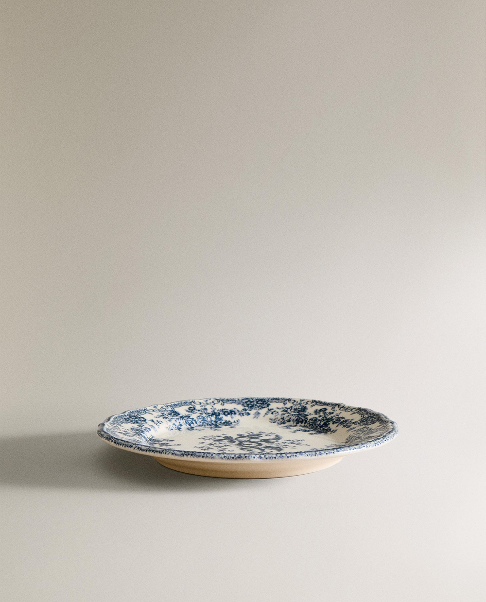 Zara Home тарелка десертная из фаянса, цвет синий, 21.5 см · 2460/202