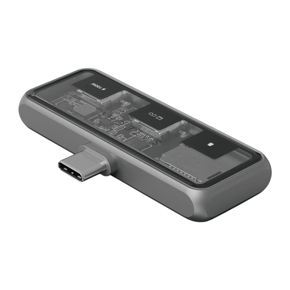 USB-Хаб Satechi Mobile XR Hub (USB-C) (ST-HXRSD) Подключение: коннектор USB-C 3.2 Gen 2. Порты: USB-C 2.0 (PD 100 Вт), USB-C 3.2 Gen 2 (DP Alt Mode: 4K 60 Гц), microSD UHS-I. Есть LED-индикация