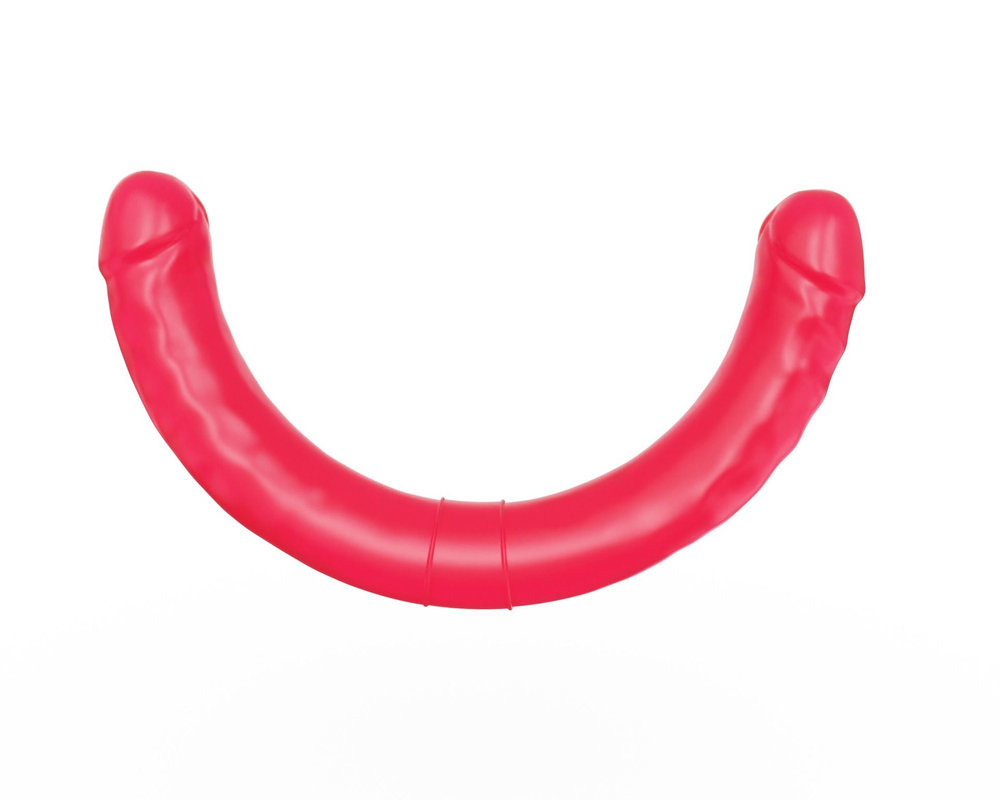 Фаллоимитатор двусторонний LOVETOY, розовый гелевый