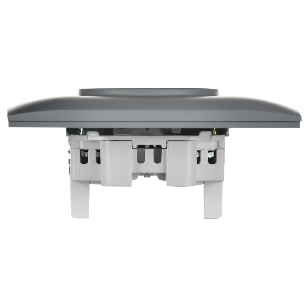 SKANDY Розетка 2-местная без заземления без защитных шторок 10А в сборе SK-R10Gr серый IEK