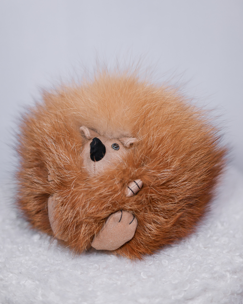 Ёжик Тофу (большой) мех лисы