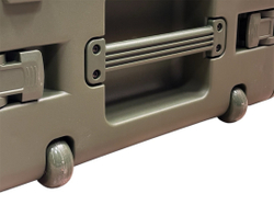 Ударопрочный кейс рэковый кейс 4 юнита - DGCASE@RACK4UW (темно-оливковый цвет)