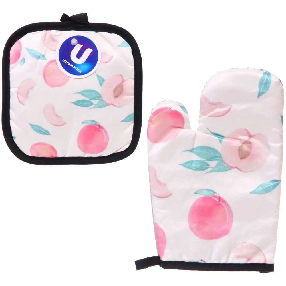 Прихватка в наборе с прихваткой-варежкой «Vitamin», 25,5*15,5 см и 17*17 см, микс