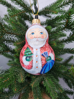 Игрушка стеклянная Дед мороз