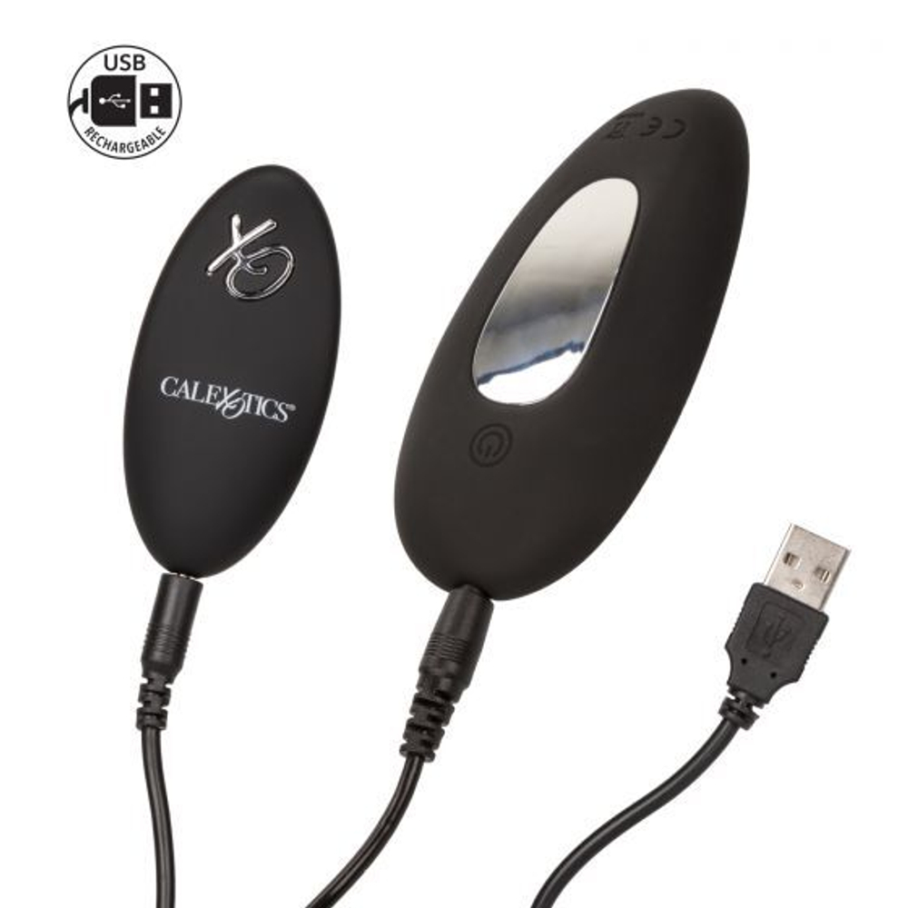 Черный вибровкладыш в трусики с пультом ДУ Silicone Remote Panty Pleaser (Цвет: черный)