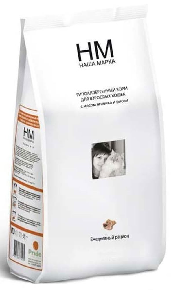 Наша Марка 400г корм д/кошек, гипоаллерг. ягненок+рис