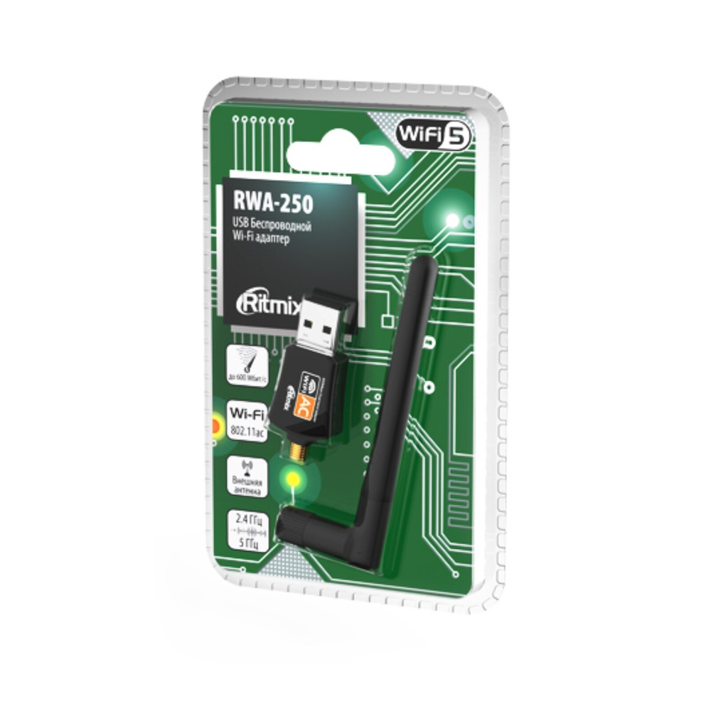 Wi-Fi адаптер Ritmix RWA 250 USB