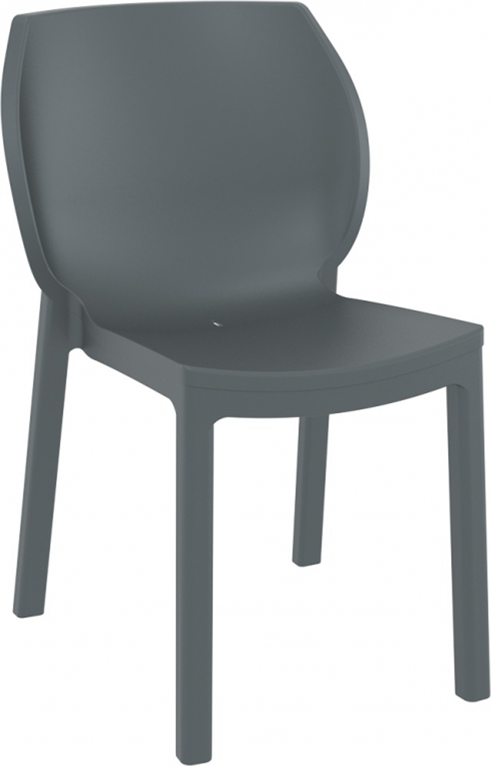Стул пластиковый Siesta Contract Nora, темно-серый