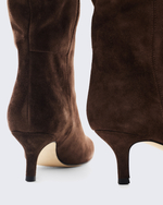 Сапоги из натуральной замши шоколадный