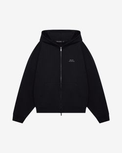 Худи Zip Logo de base 01 черное