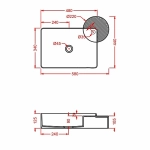 Раковина накладная Artceram CARTESIO 58 CAL002 35 00 зеленая