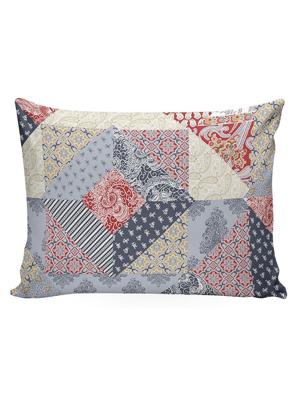 Постельное белье Сказка "Пэчворк" 1,5-сп Наволочка 50х70 см 1 шт Простынь на резинке 90х200 см Пододеяльник 145х215 см, перкаль