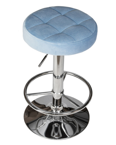 Табурет барный DOBRIN BRUNO, пудрово-голубой велюр (MJ9-74)
