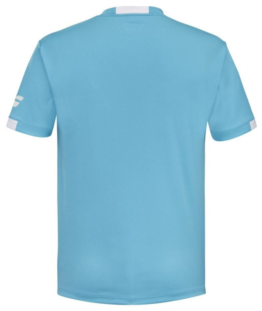 Детская теннисная футболка Babolat Boys Play Crew Neck T-Shirt - cyan blue