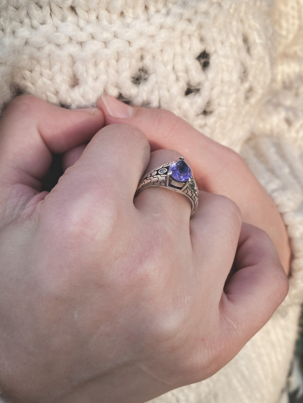 Кольцо ОЗАРЕНИЕ, серебро/аметист
