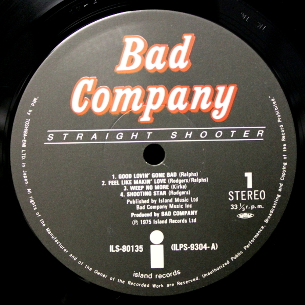 Bad Company / Straight Shooter (LP)