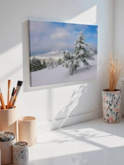Картина на стену 40 X 50 Снежные ели