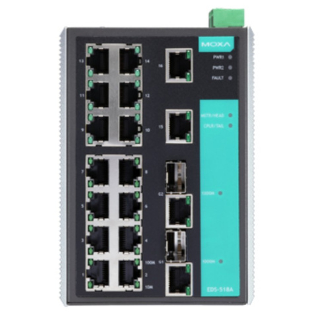 Коммутатор управляемый MOXA EDS-518A