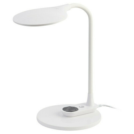 Настольный светильник ЭРА NLED-498-10W-W светодиодный со съемным основанием белый