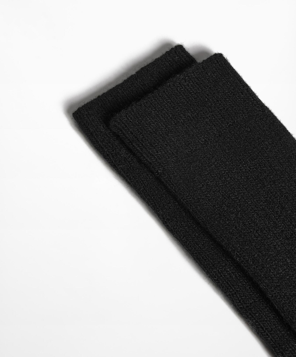 Oysho Длинные носки с добавлением кашемира, черный