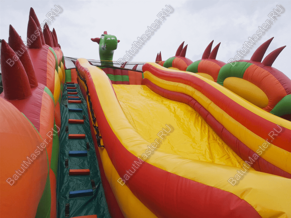 Батут-горка "Дракон 2", 15*7*11 м