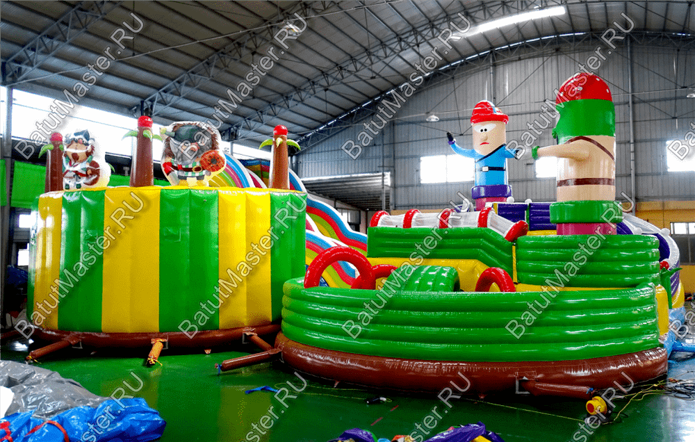 Надувной батут «Детский мегапарк» 18*18*8 м