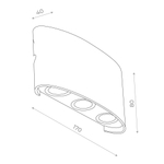 SL089.401.06 Светильник уличный настенный ST-Luce Черный кварцевый LED 6*1W 4000K BISELLO
