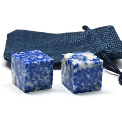 Камни для охлаждения напитков 2 кубика из лазурита 20*20мм