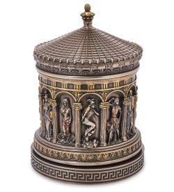 Veronese WS-1484 Шкатулка «Греческий пантеон» ротунда вращ.