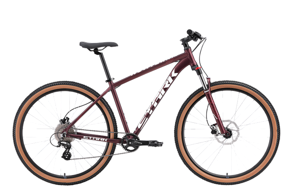 Велосипед Stark'24 Hunter 29.3 HD темно-красный/белый 18"