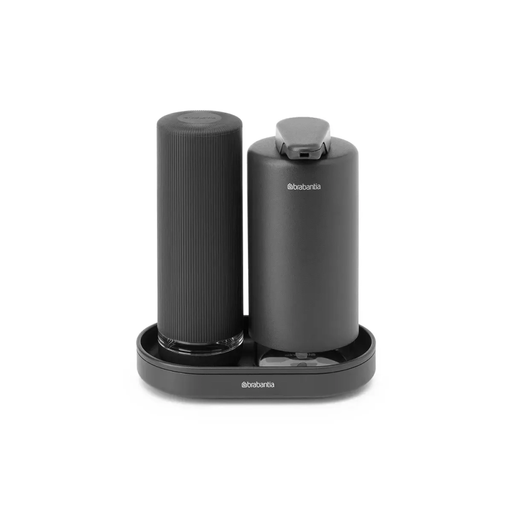 Brabantia Набор из 2 дозаторов для жидкости для посуды SinkStyle Mineral Infinite Grey